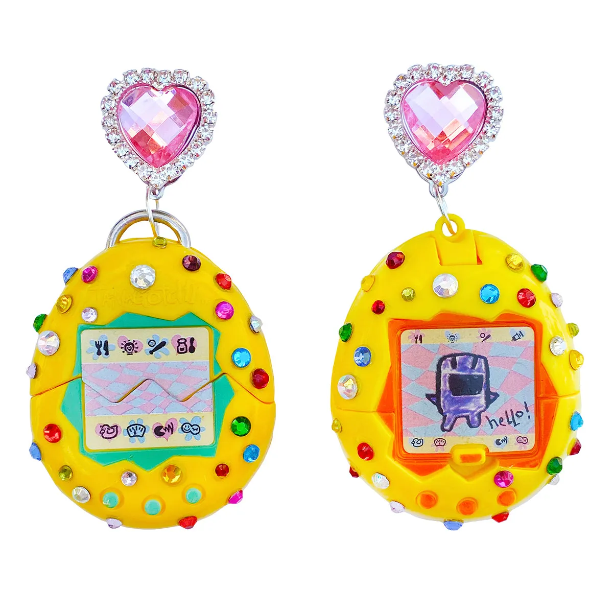 1997 Vintage Tamagotchi Charm Earrings