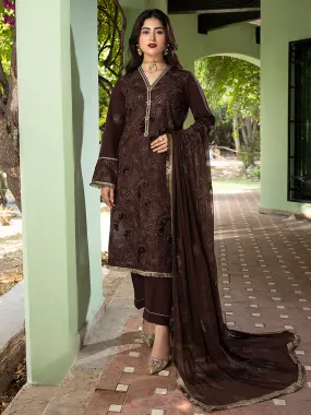 Afsaneh by Mahnur Embroidered Karandi Unstitched 3Pc Suit D-09 Cachee