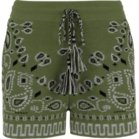 Alanui Bandana Printed Drawstring Shorts