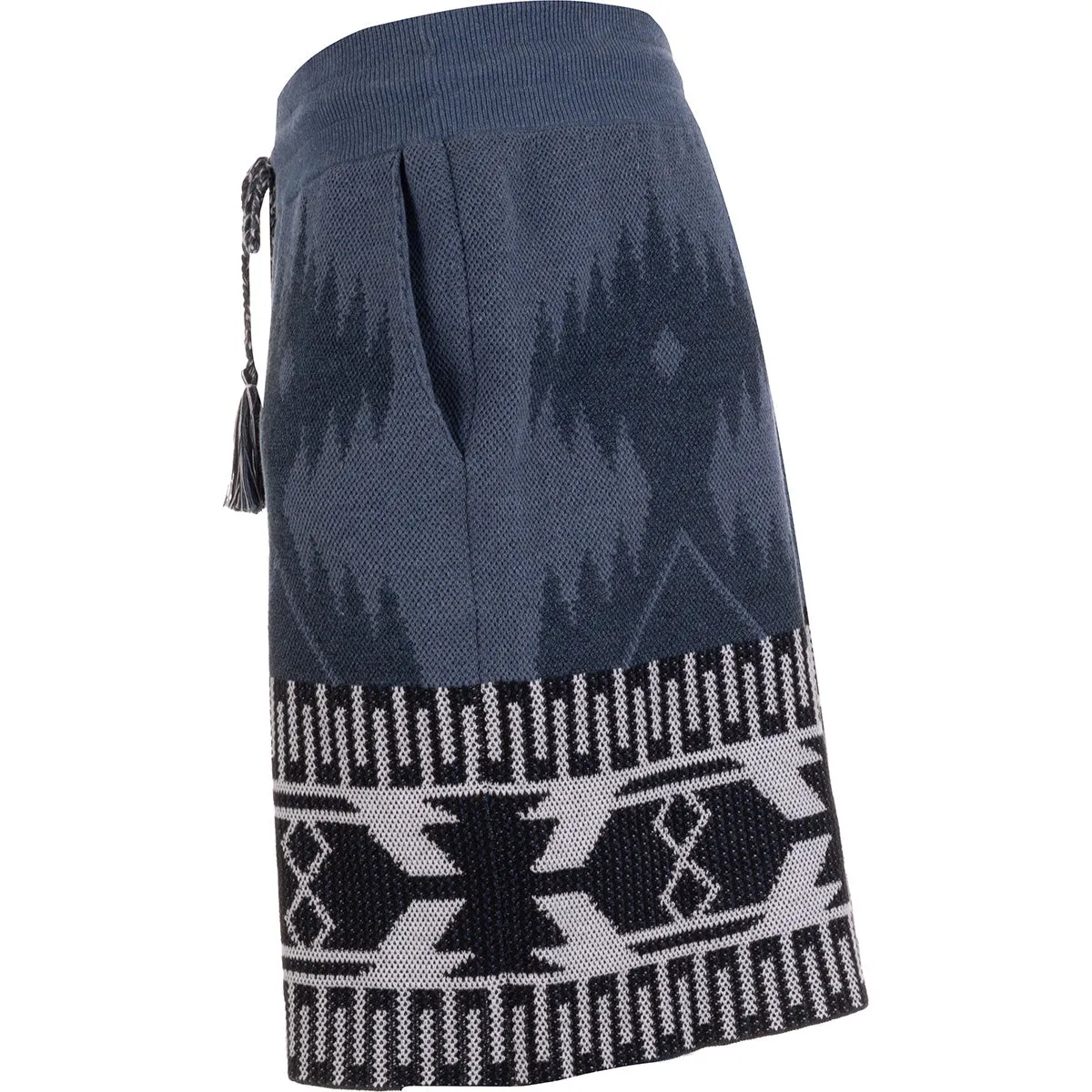 Alanui Intarsia Knitted Drawstring Shorts