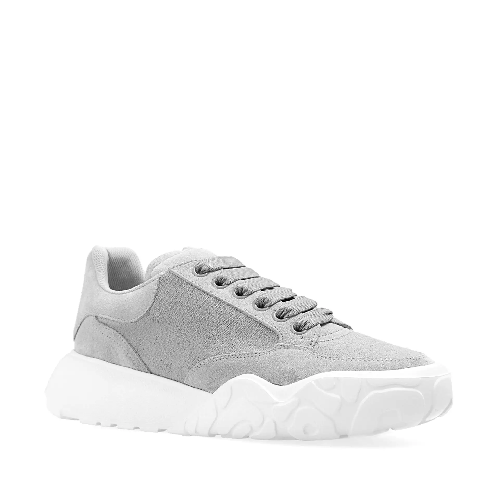 Alexander Mcqueen - Sneakers con logo in pelle scamosciata