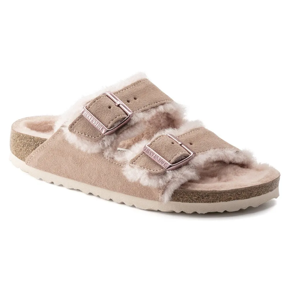 Arizona - Light Rose Suede Shearling||Arizona - Suède Fourrure Rose Clair