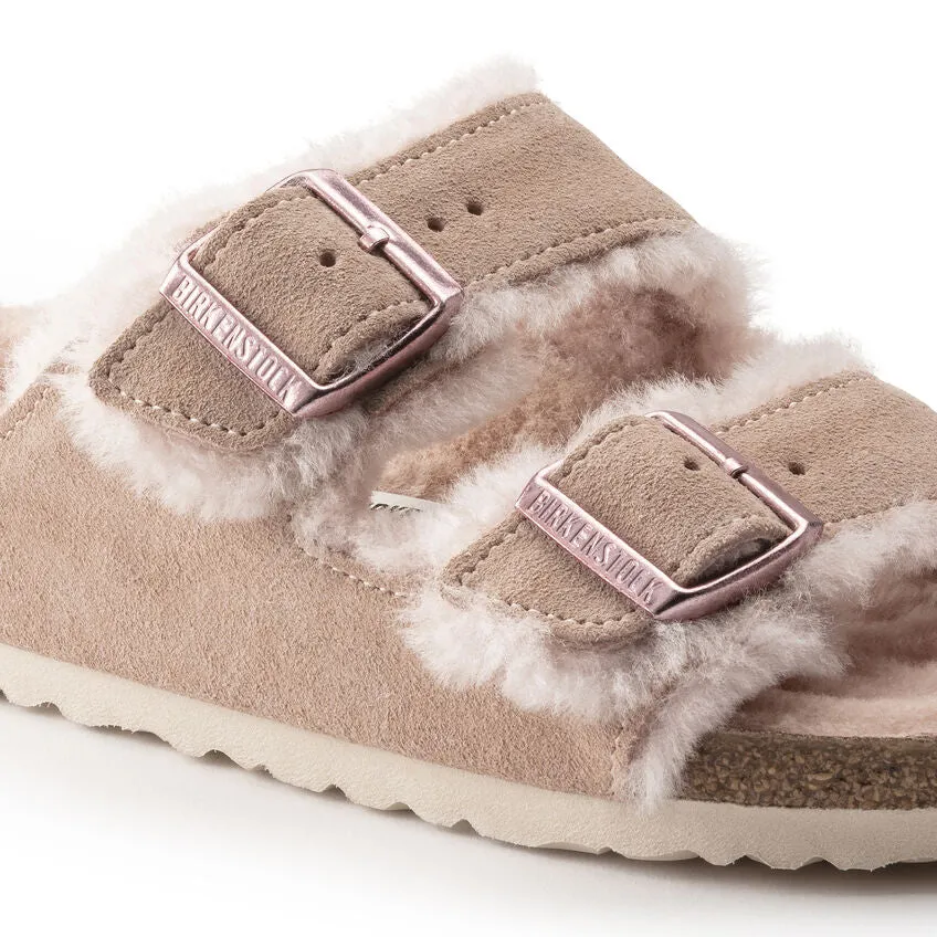 Arizona - Light Rose Suede Shearling||Arizona - Suède Fourrure Rose Clair