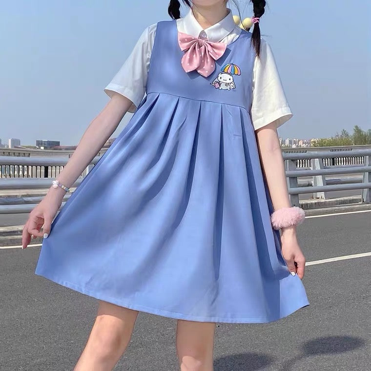 BLUE/PINK/BLACK CUTE JK SOFT GIRL BESTIE SANRIO DRESS BY60040