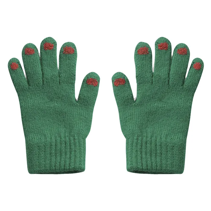 Bobo Choses Child Hands Knitted Gloves Green