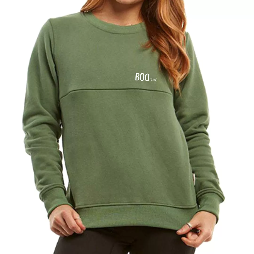 BOO(bies) Nursing Sweatshirt With TwinZip – Badge-Style Embroidery