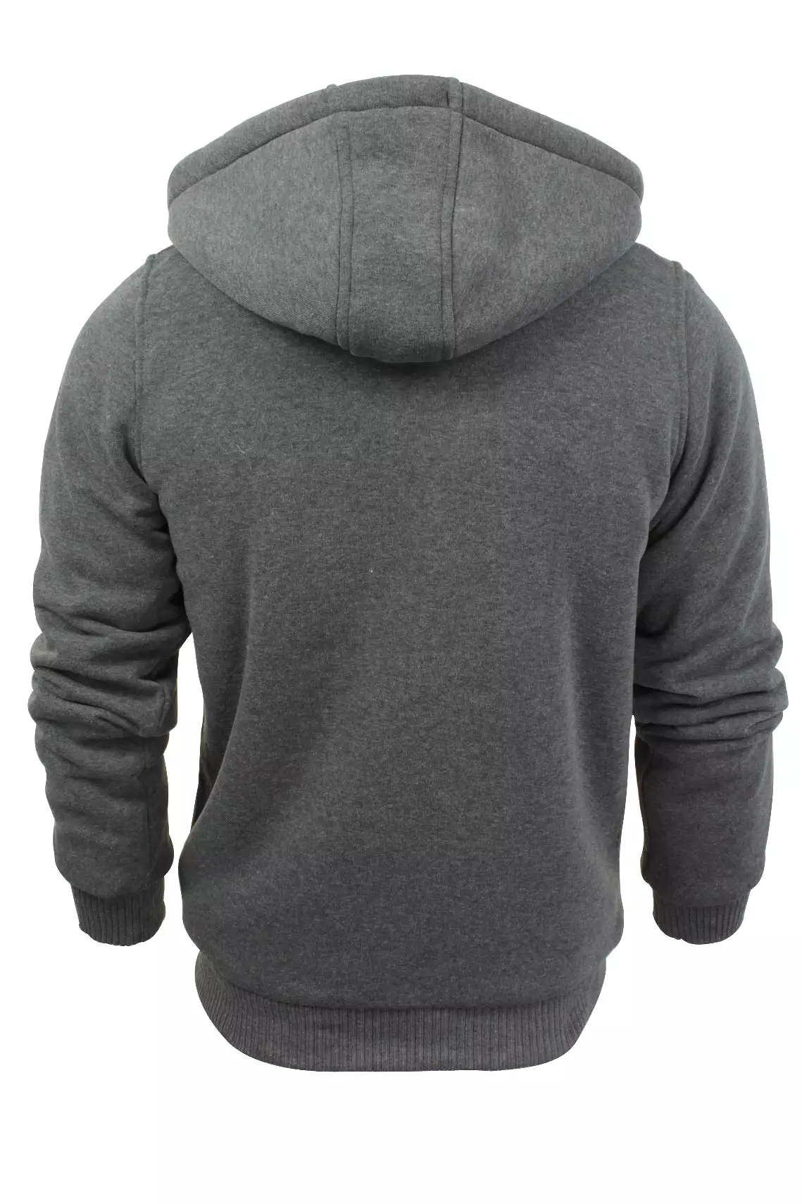 Brave Soul Mens Hooded Sweatshirt Jumper 'Zone' Hoodie Sherpa Lined