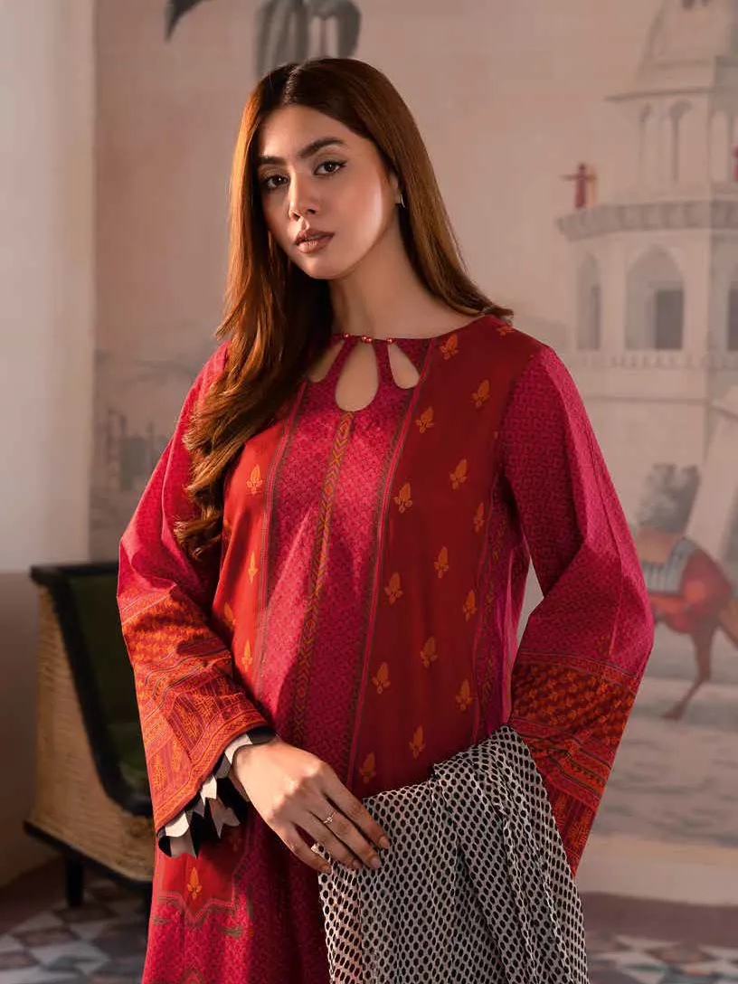 Charizma C-Print Vol-03 Unstitched Printed Lawn 3Pc Suit CP4-26