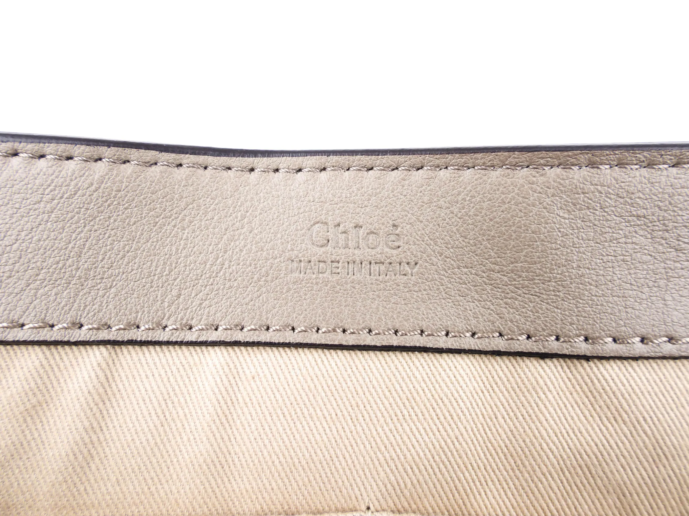 Chloe Medium Faye Day Grey Calfskin Two Way Shoulder Bag