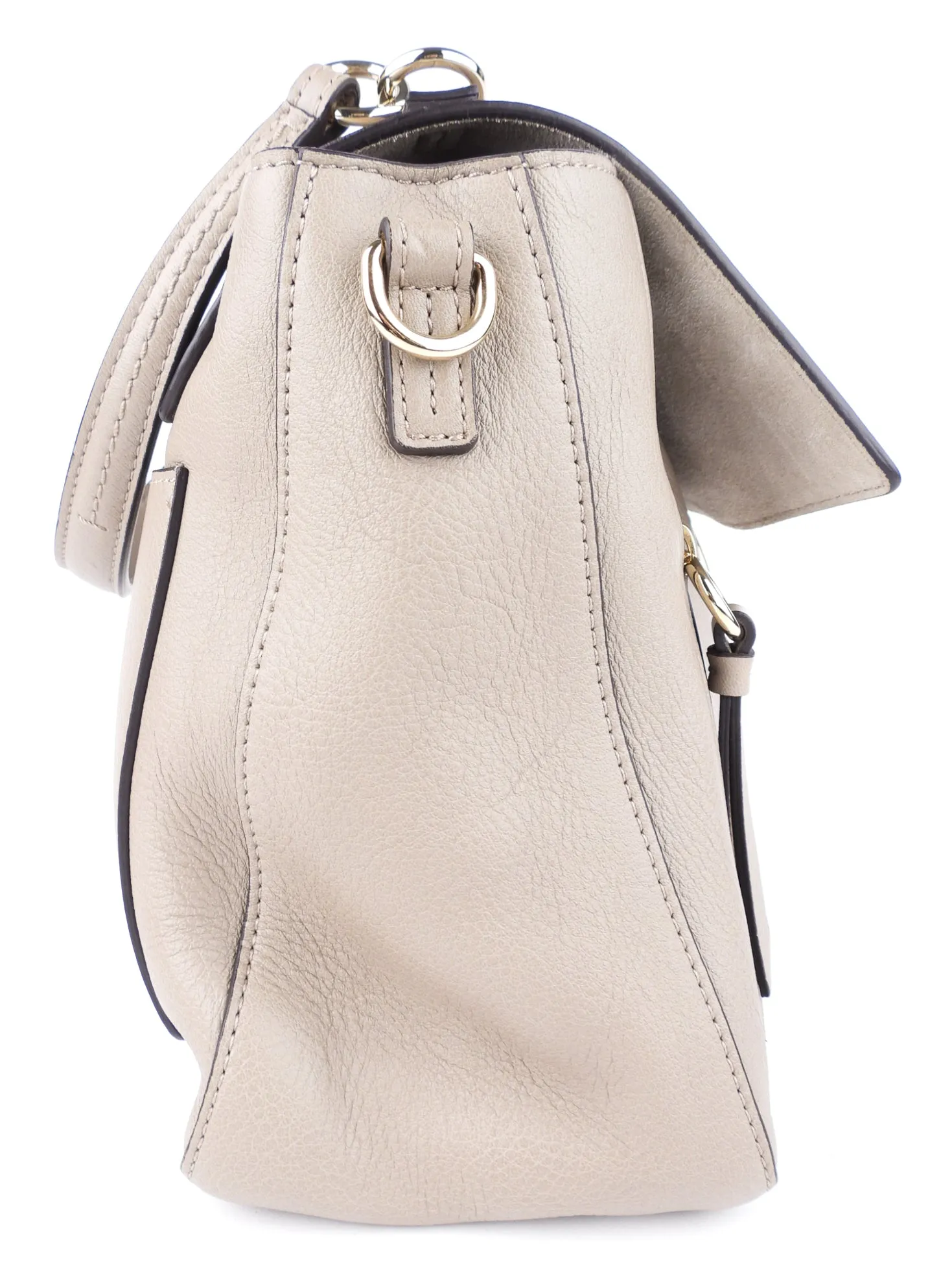 Chloe Medium Faye Day Grey Calfskin Two Way Shoulder Bag