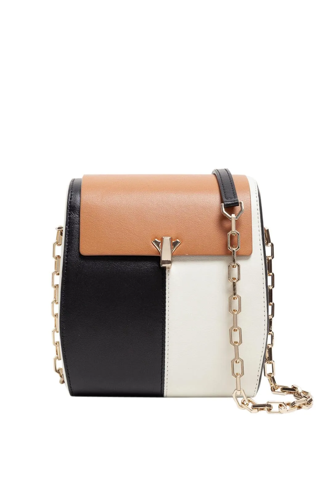 Color-black leather shoulder bag