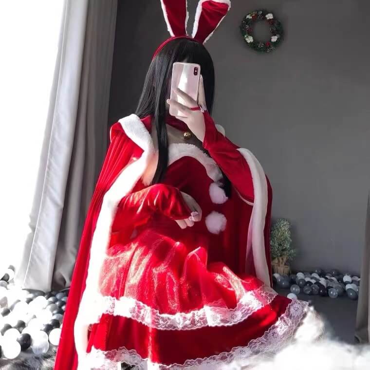 Cos BUNNY girl new year Christmas Dress BY9009