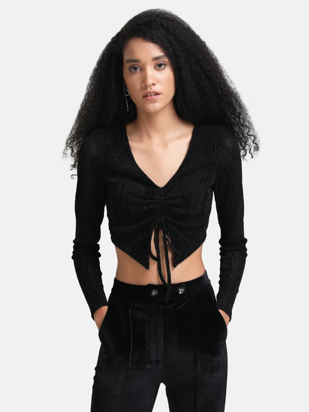 Crop Top With Drawstring