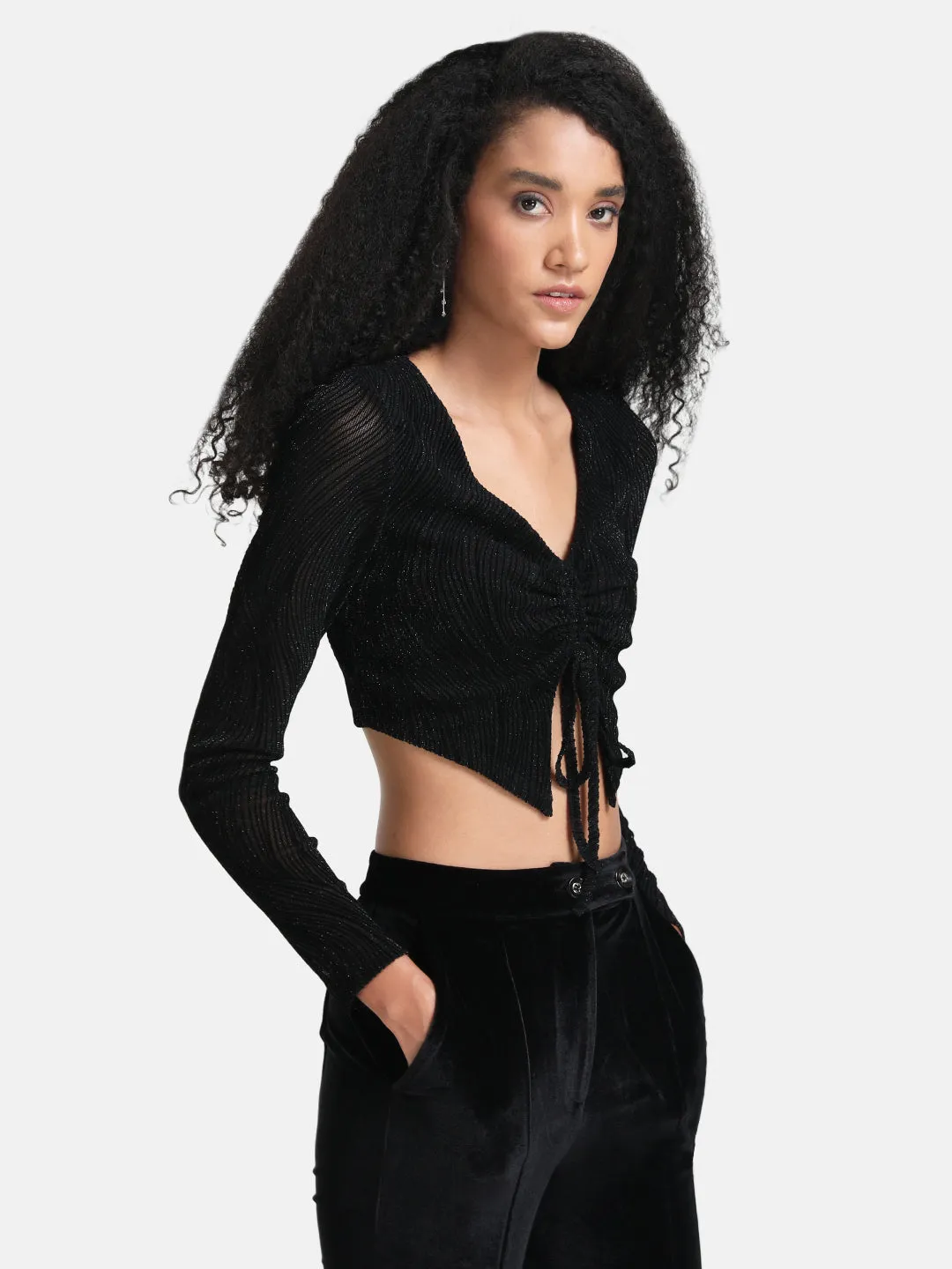 Crop Top With Drawstring