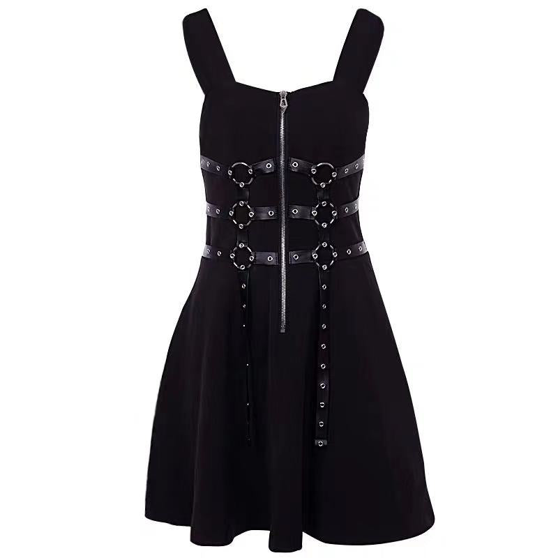 DARK PUNK STRAP DRESS