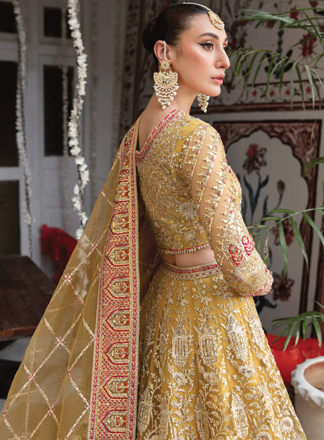 Dastaan By Imrozia Embroidered Net Unstitched 3 Piece Suit - IM23DB IB-35 NARMIN