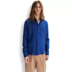 Delikatessen Feel Good Shirt D715/M12 cobalt blue linen