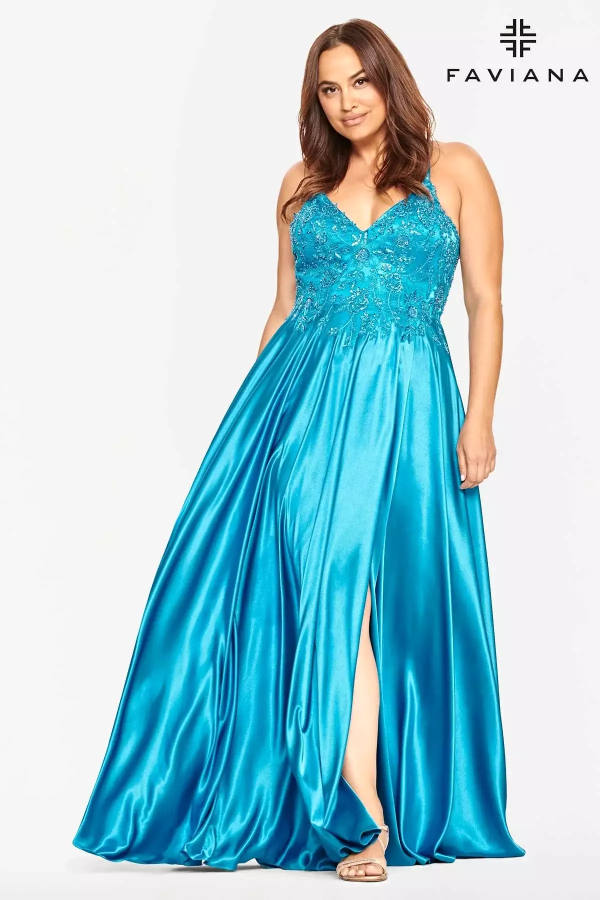 Faviana Plus Size Gown style 9533