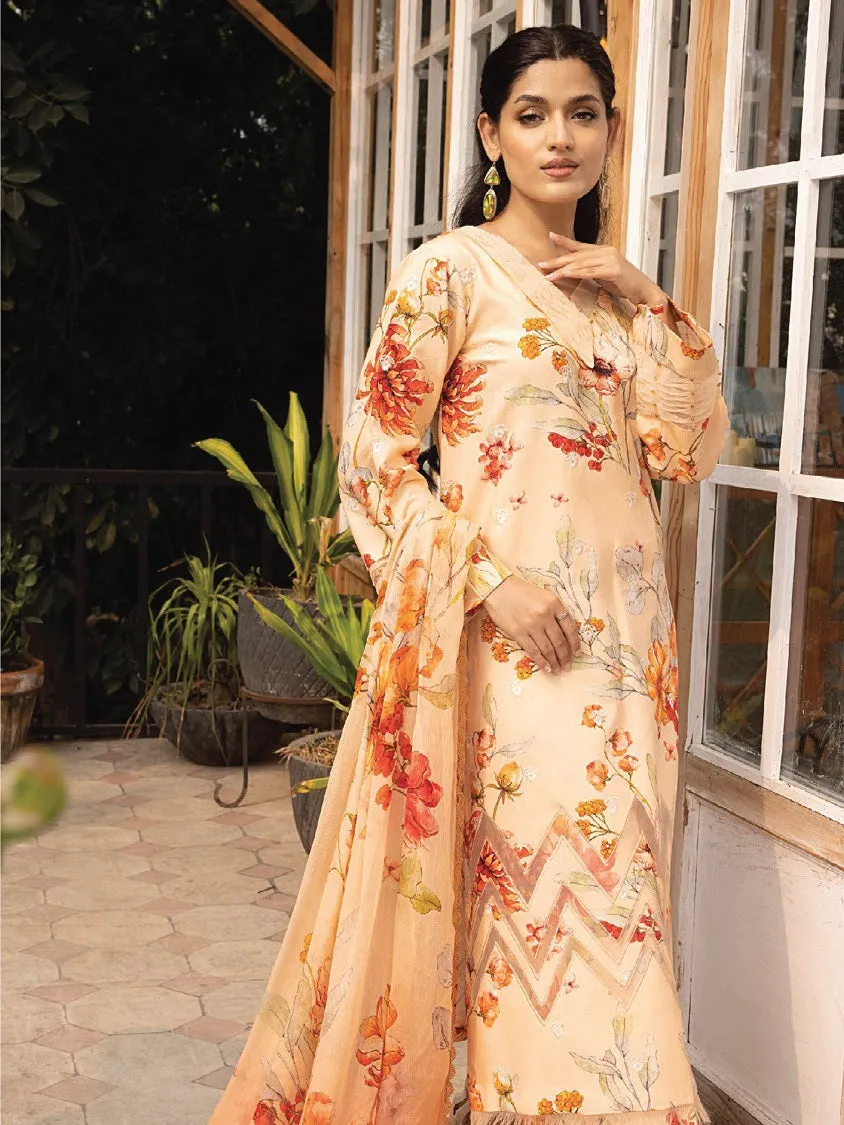 Floral Symphony by Panache Embroidered Viscose Unstitched 3Pc Suit D-04