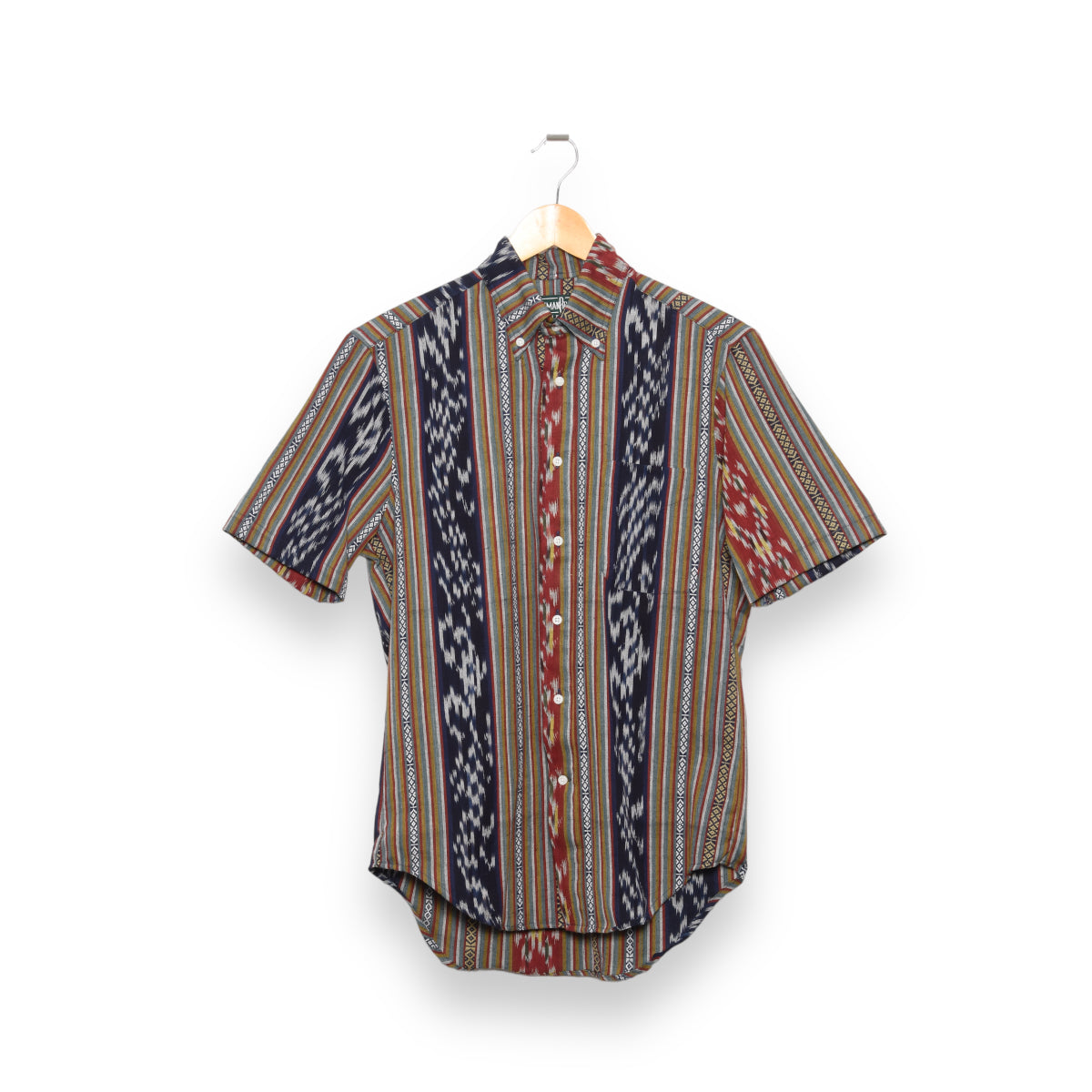 Gitman Brothers Vintage button down shortsleeve sunset ikat dobby