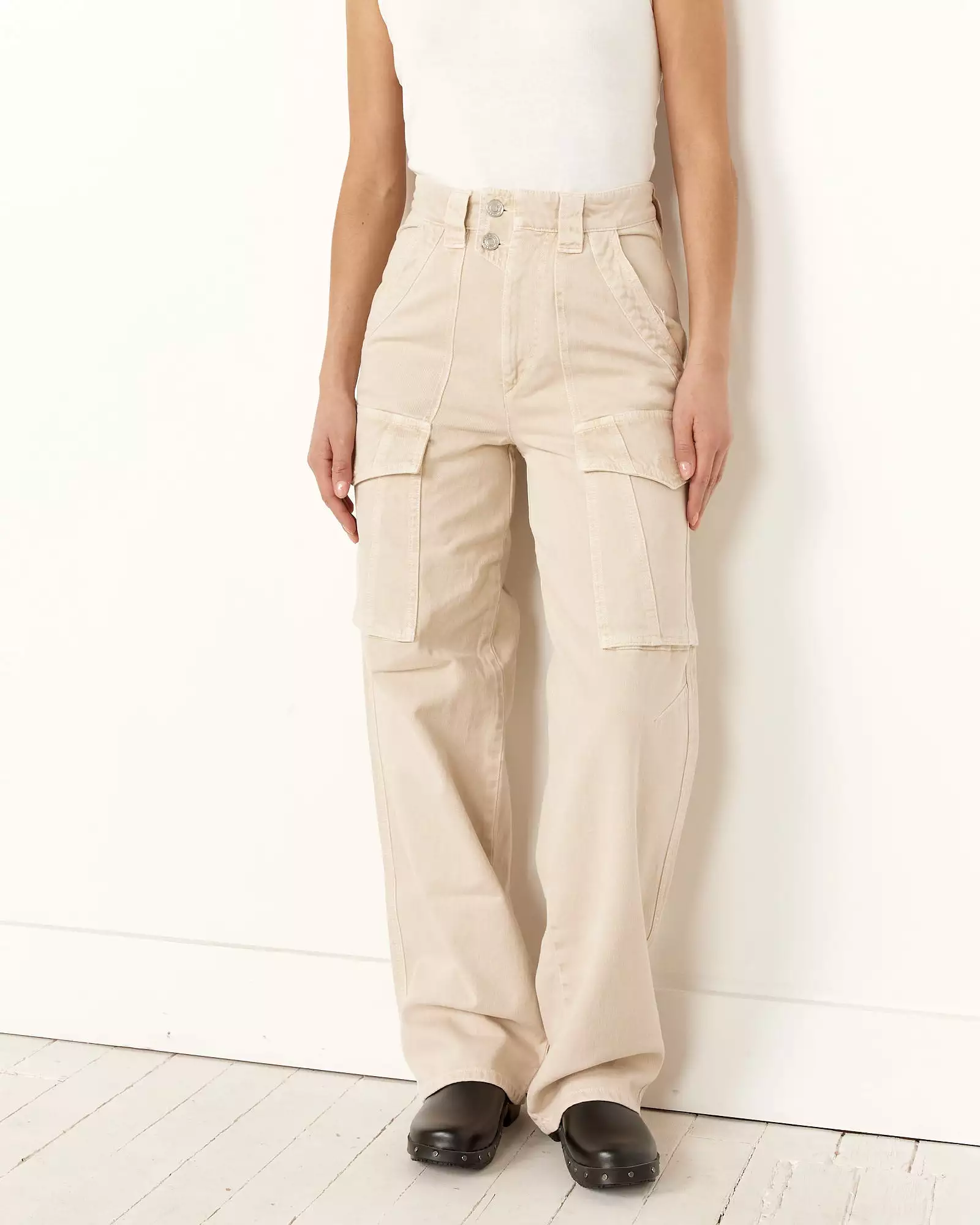 Heilani Pant in Ecru