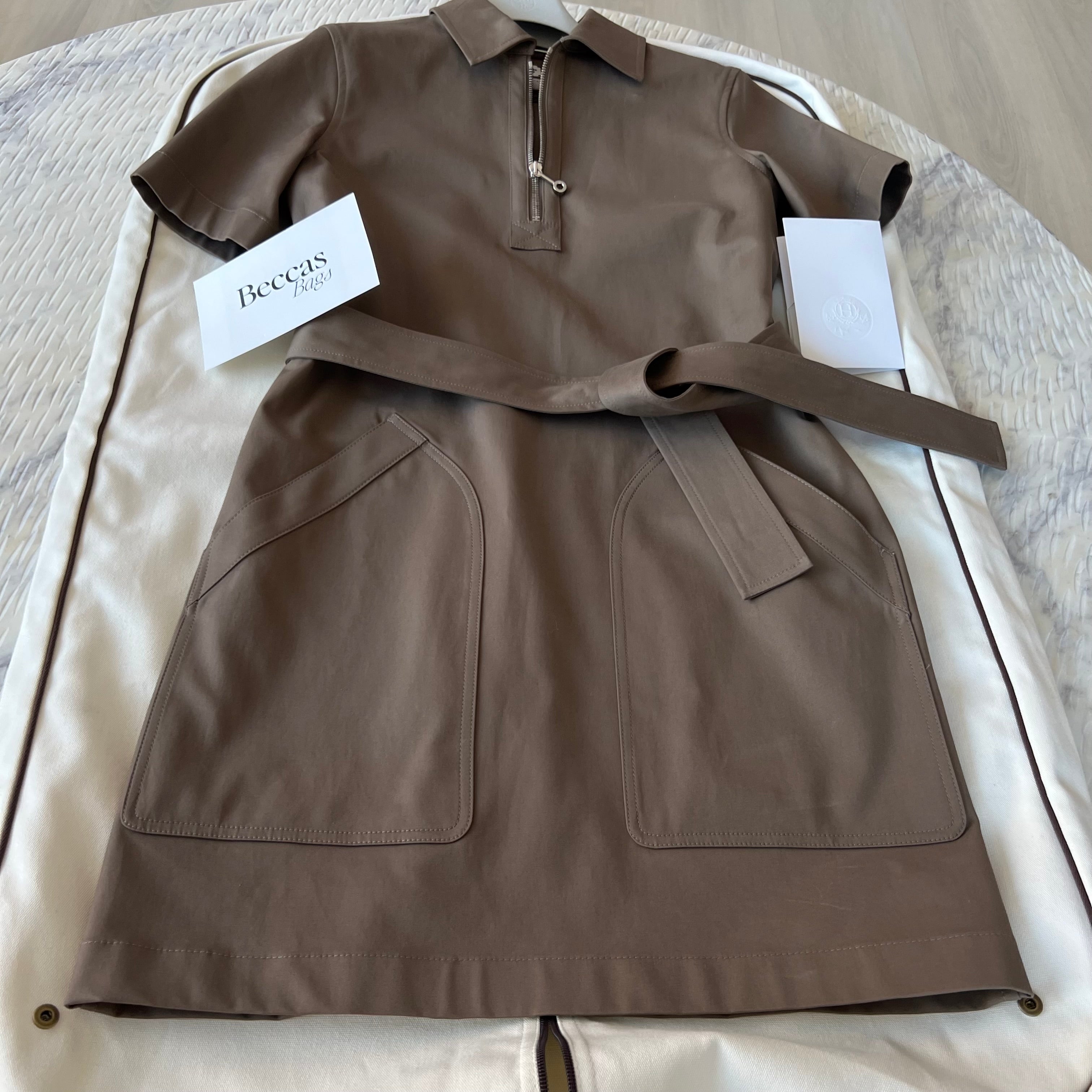 Hermes Belted Dress