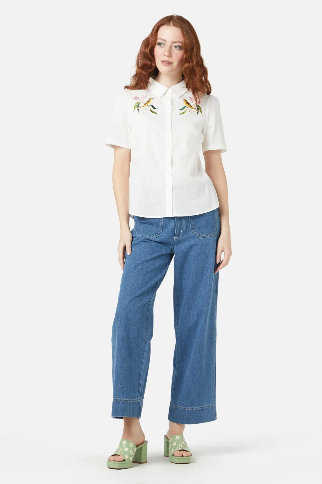 Honey Eater Embroidered Blouse