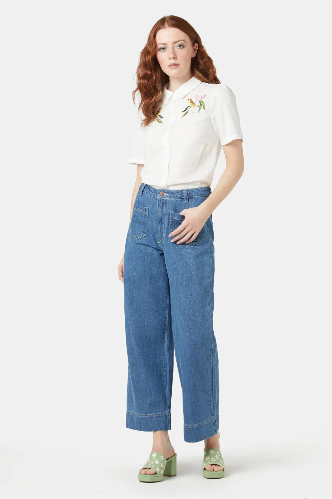 Honey Eater Embroidered Blouse