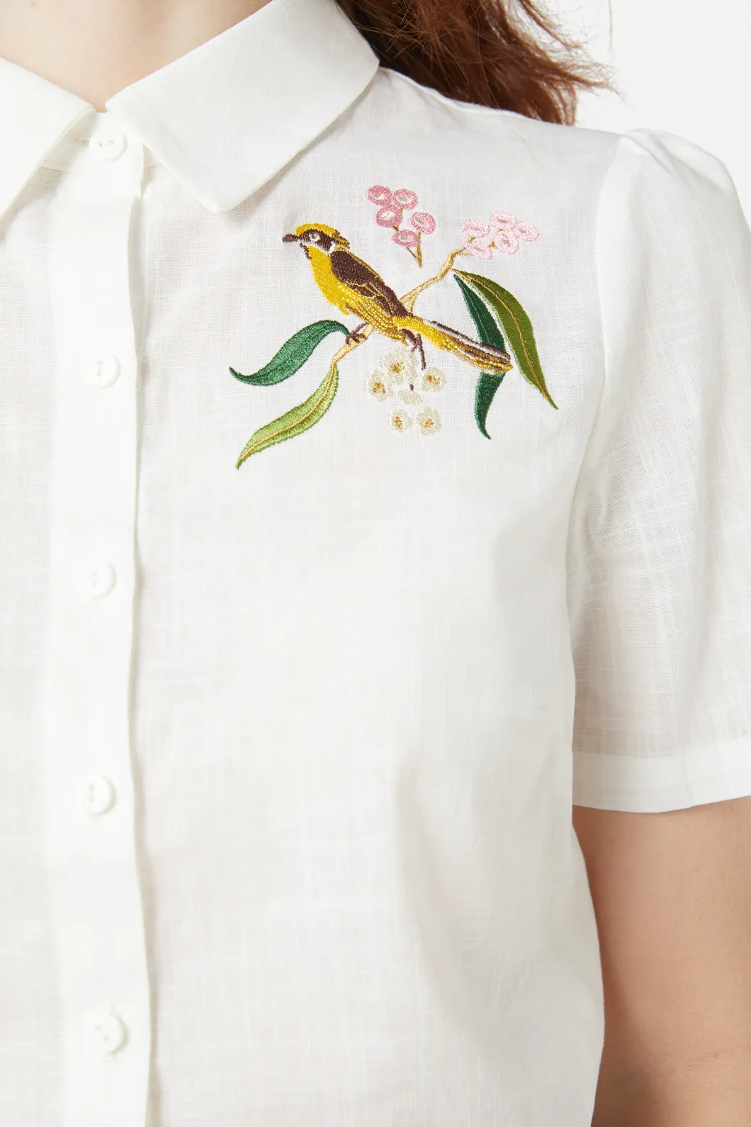 Honey Eater Embroidered Blouse