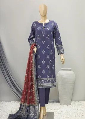 HZ Textile Printed Cotton Unstitched 3 Piece Suit - HZ24PD PDC-29