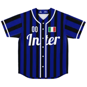 Inter Baseball Jersey - Custom Name + Number