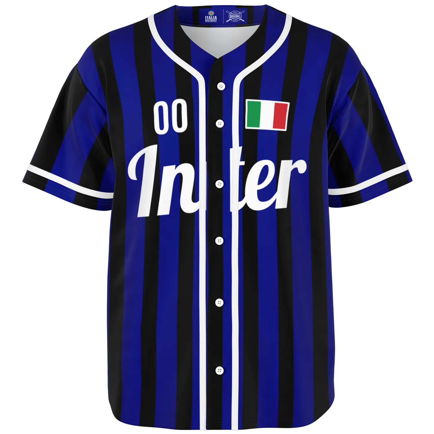 Inter Baseball Jersey - Custom Name + Number