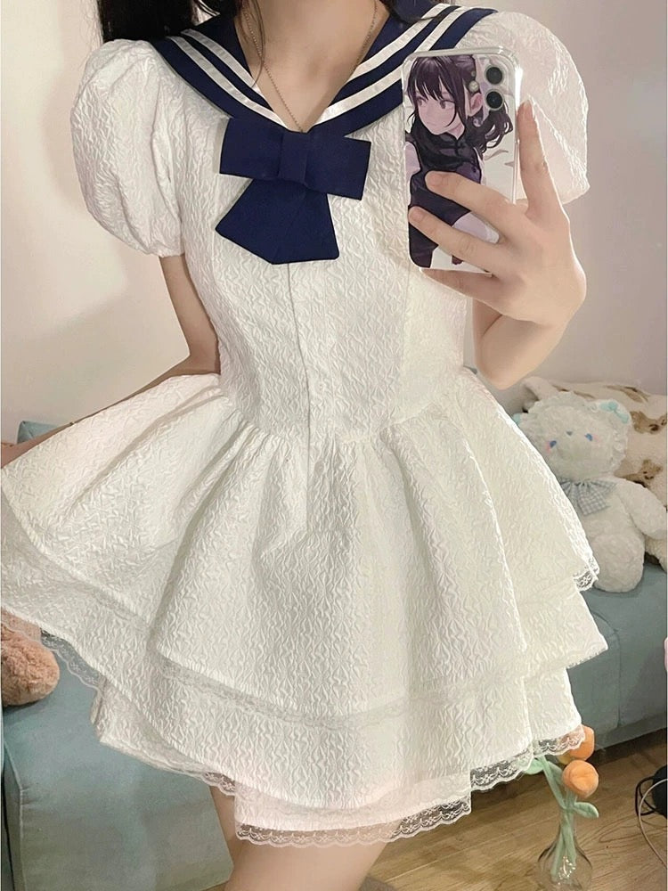 Japanese academy navy princess dress BY40700