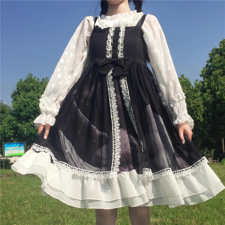 JAPANESE LOLITA SOFTGIRL HIGH WAIST DRESS BY97295