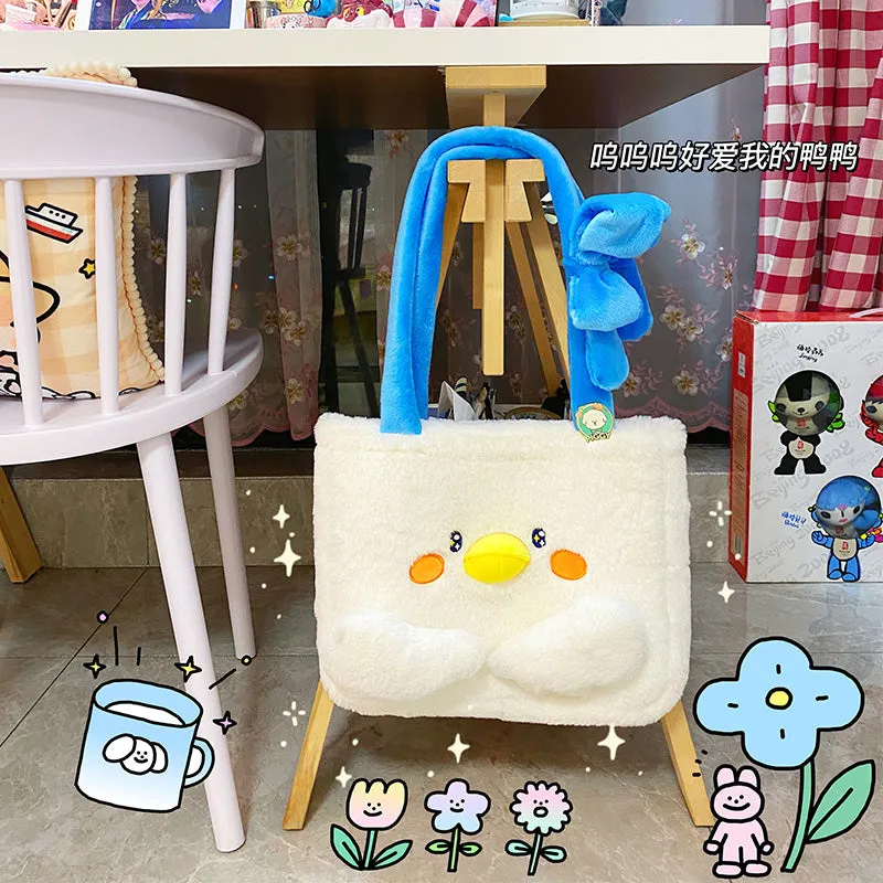 Kawaii Duck Plush Shoulder Bag