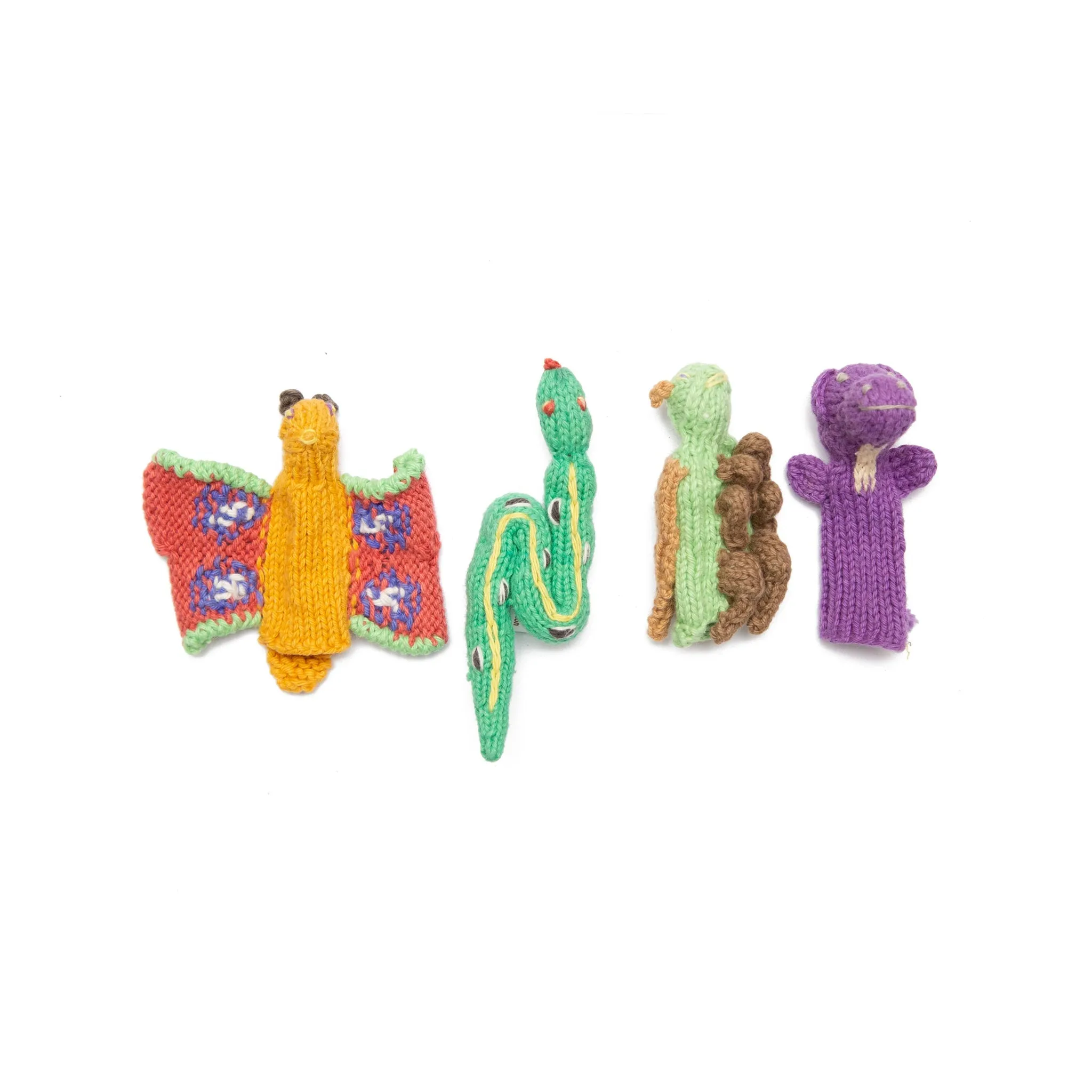 Knitted Finger Puppets Set