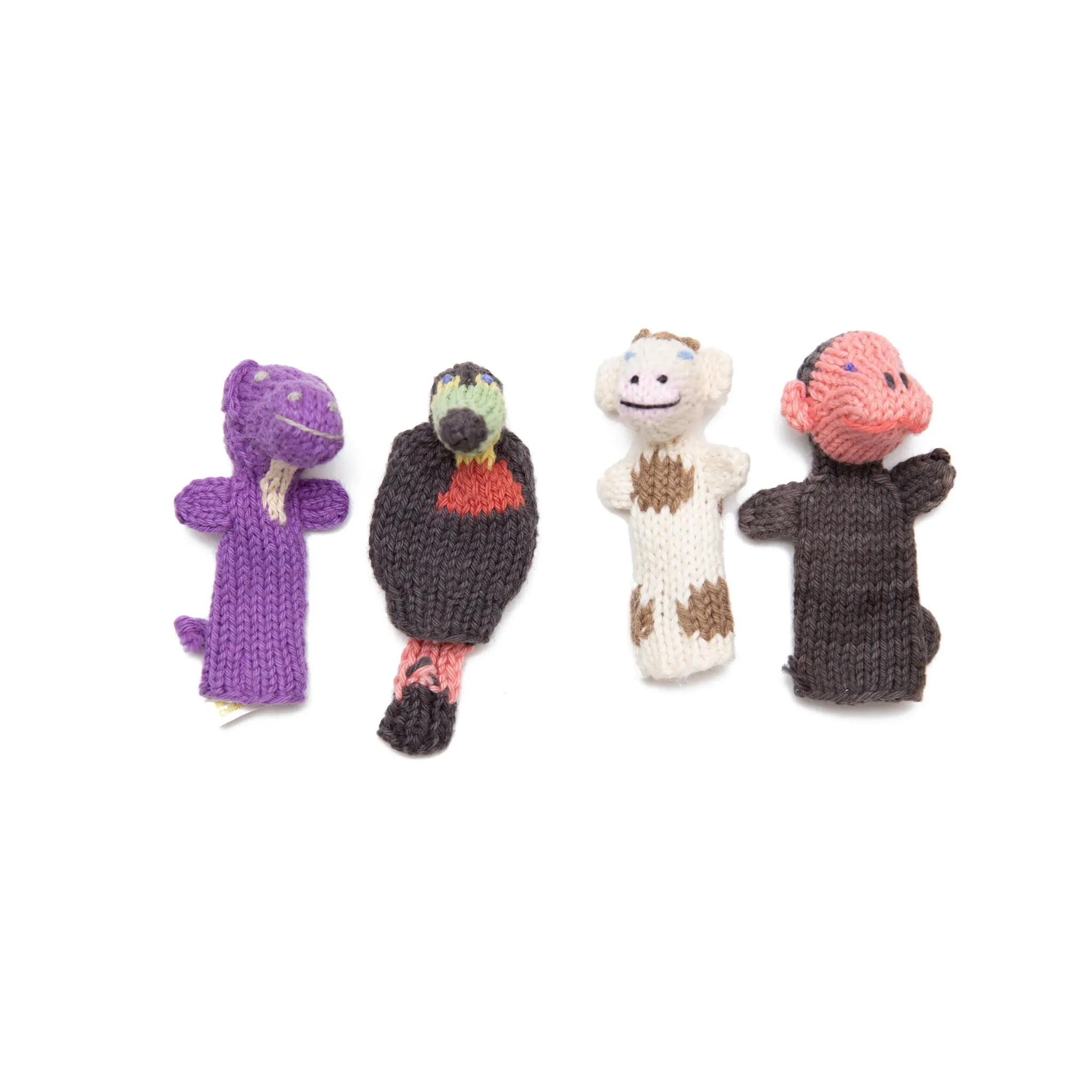 Knitted Finger Puppets Set