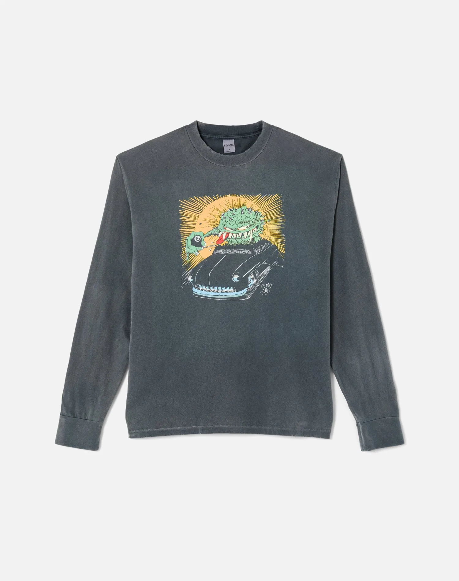 Long Sleeve Warthead Tee - Sun Faded Black