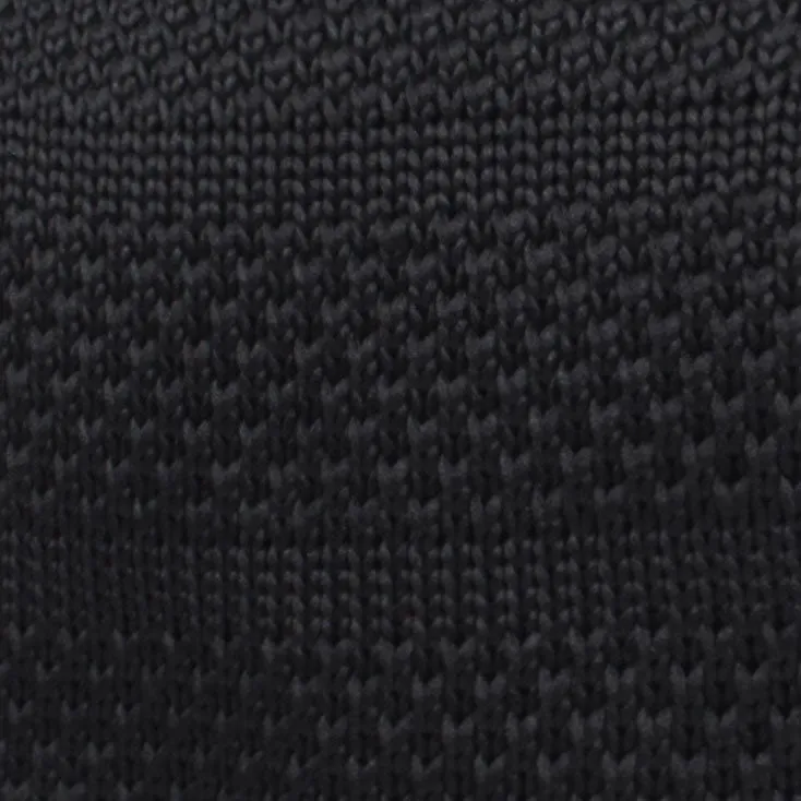 Manchester Black Knitted Tie