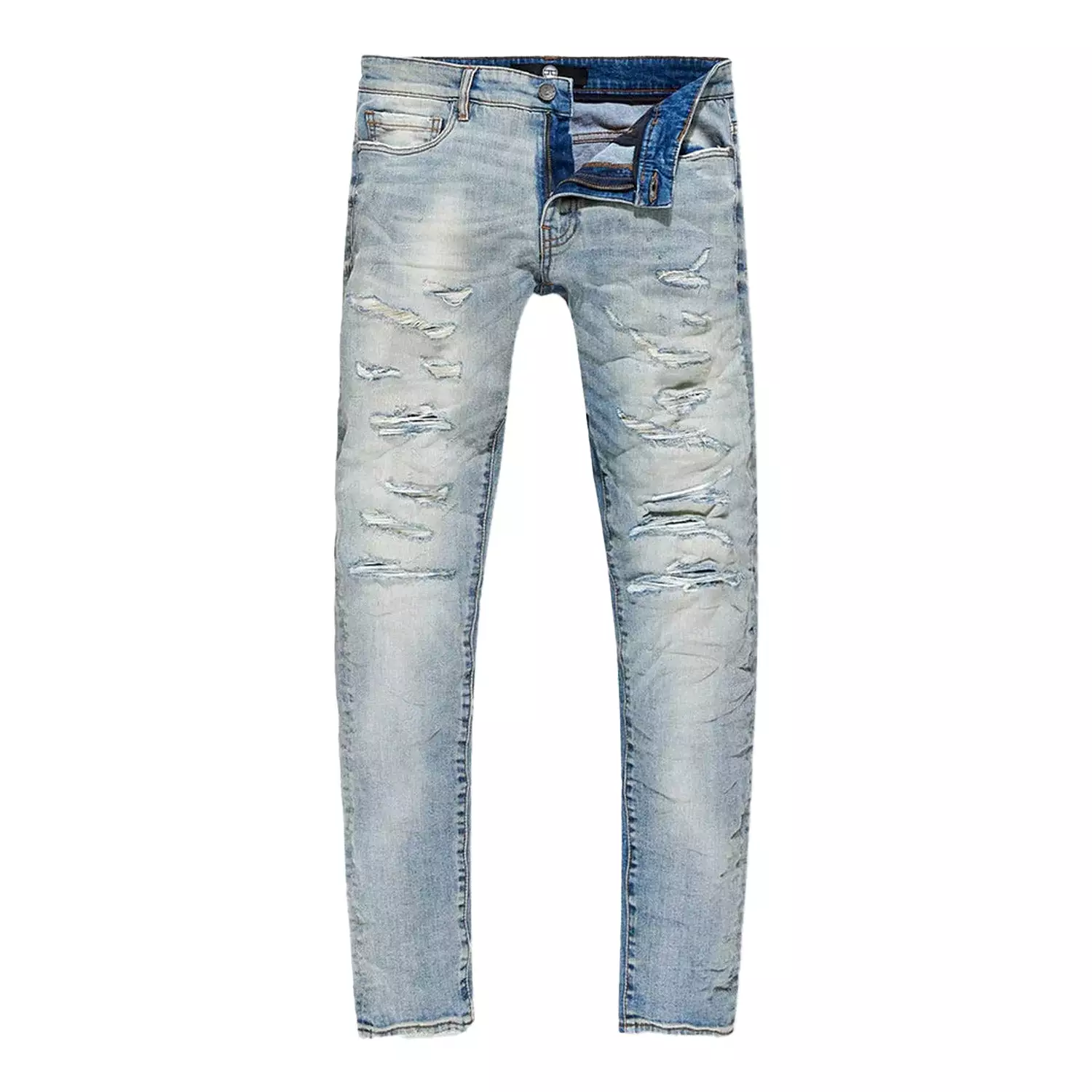 Men's Crushed Rolled Ross Denim Pants