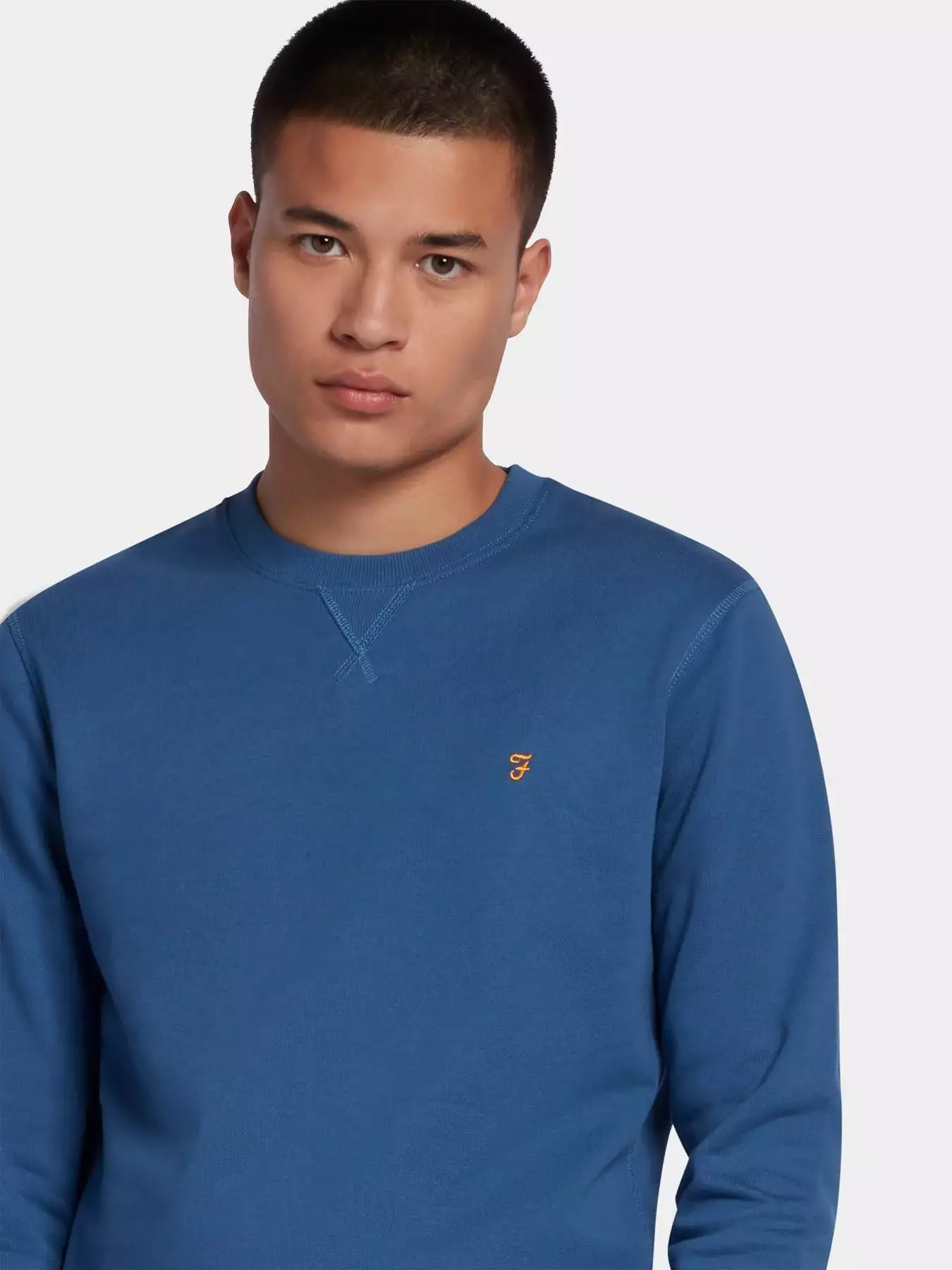 Mens Farah 'Tim' Crew Neck Sweatshirt Jumper