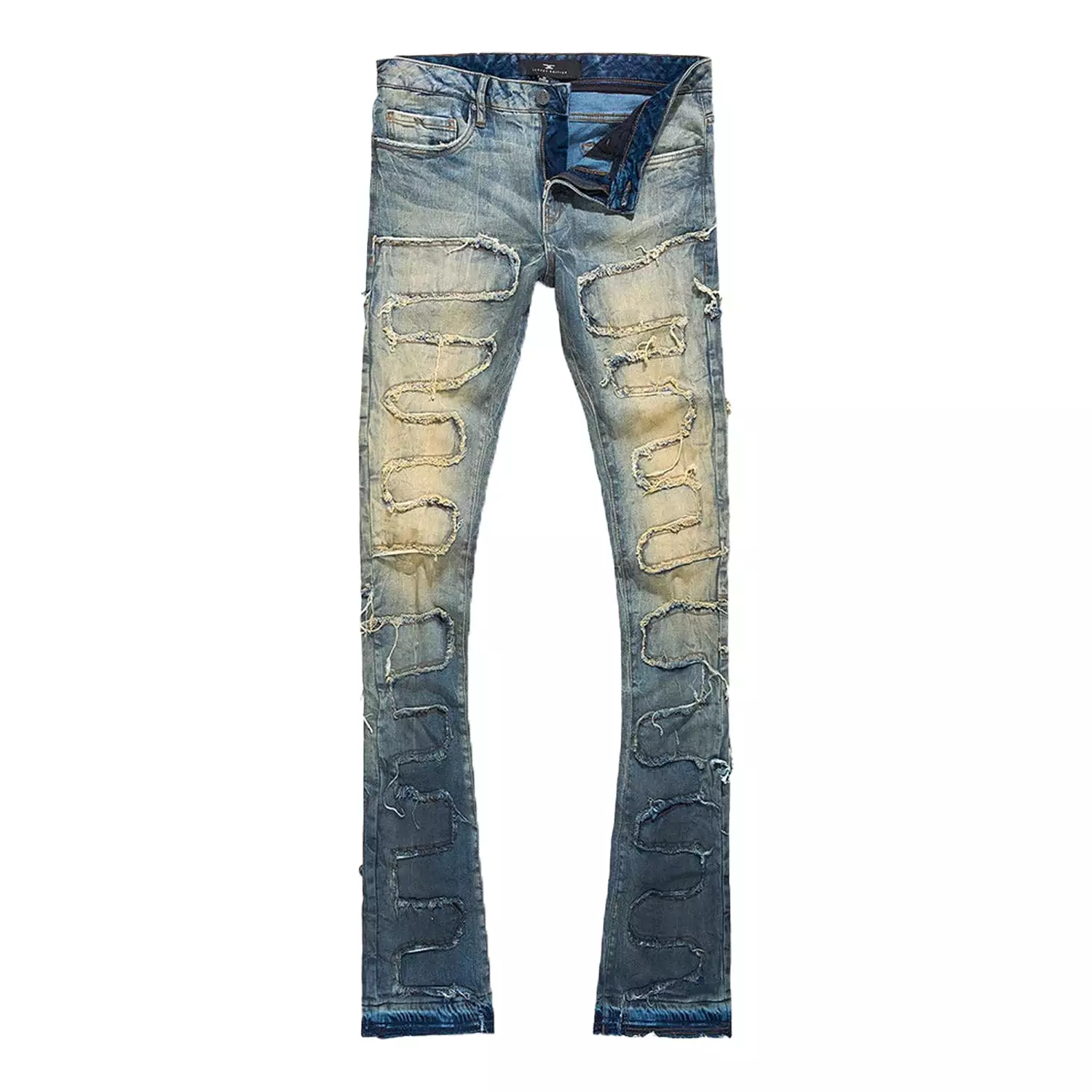 Men's Martin Stacked Python Skinny Denim Pant