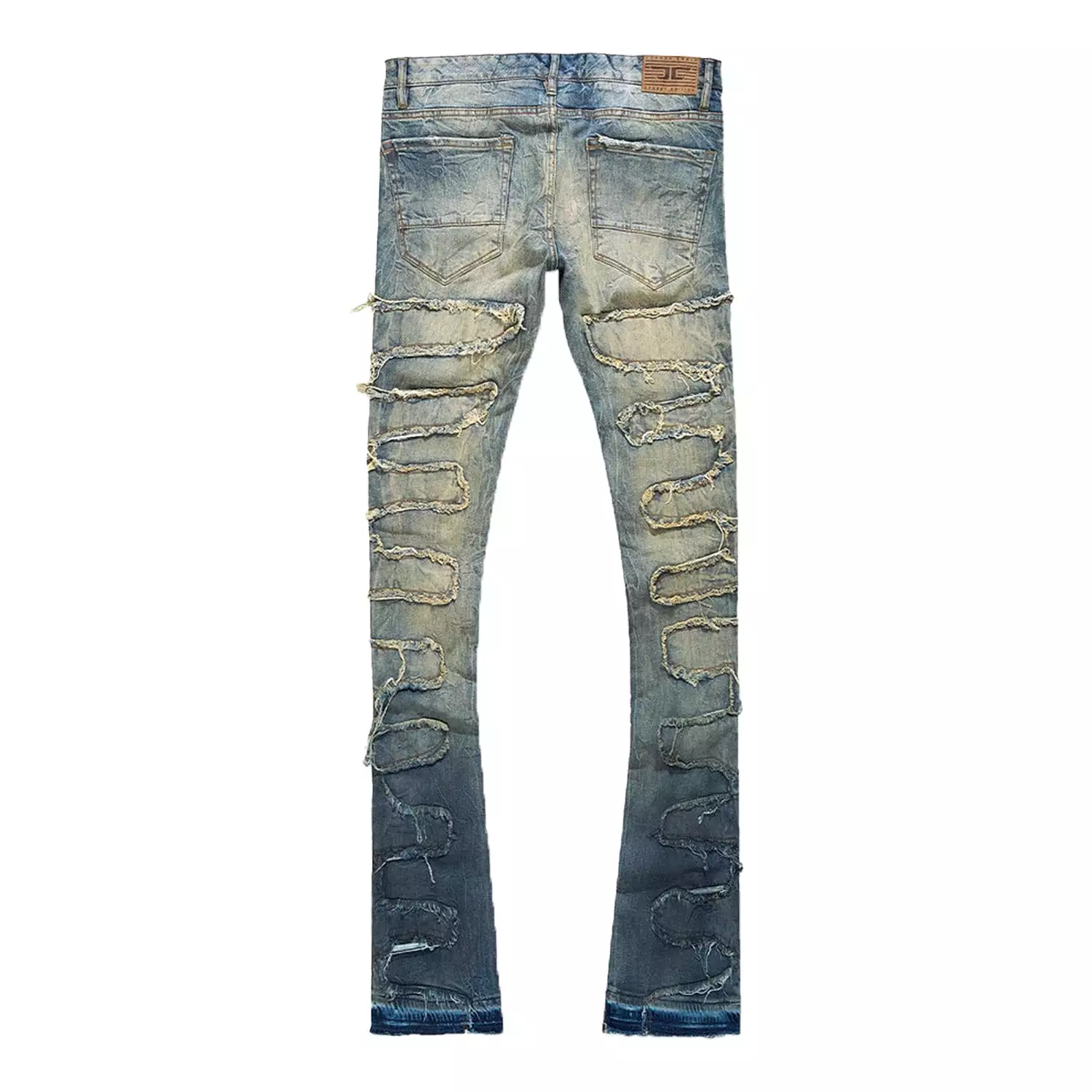 Men's Martin Stacked Python Skinny Denim Pant