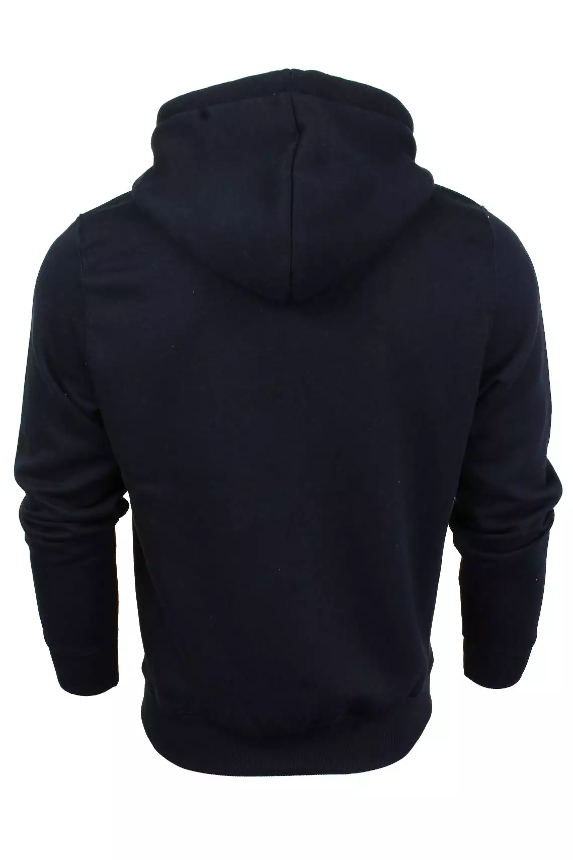 Mens Zip Through Hoodie Sweatshirt by Xact Fleece Back