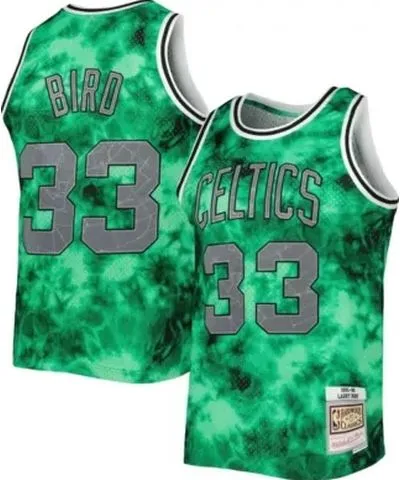 Mitchell & Ness Men's NBA Larry Bird Kelly Boston Celtics 1985/86 Galaxy Swingman Jersey