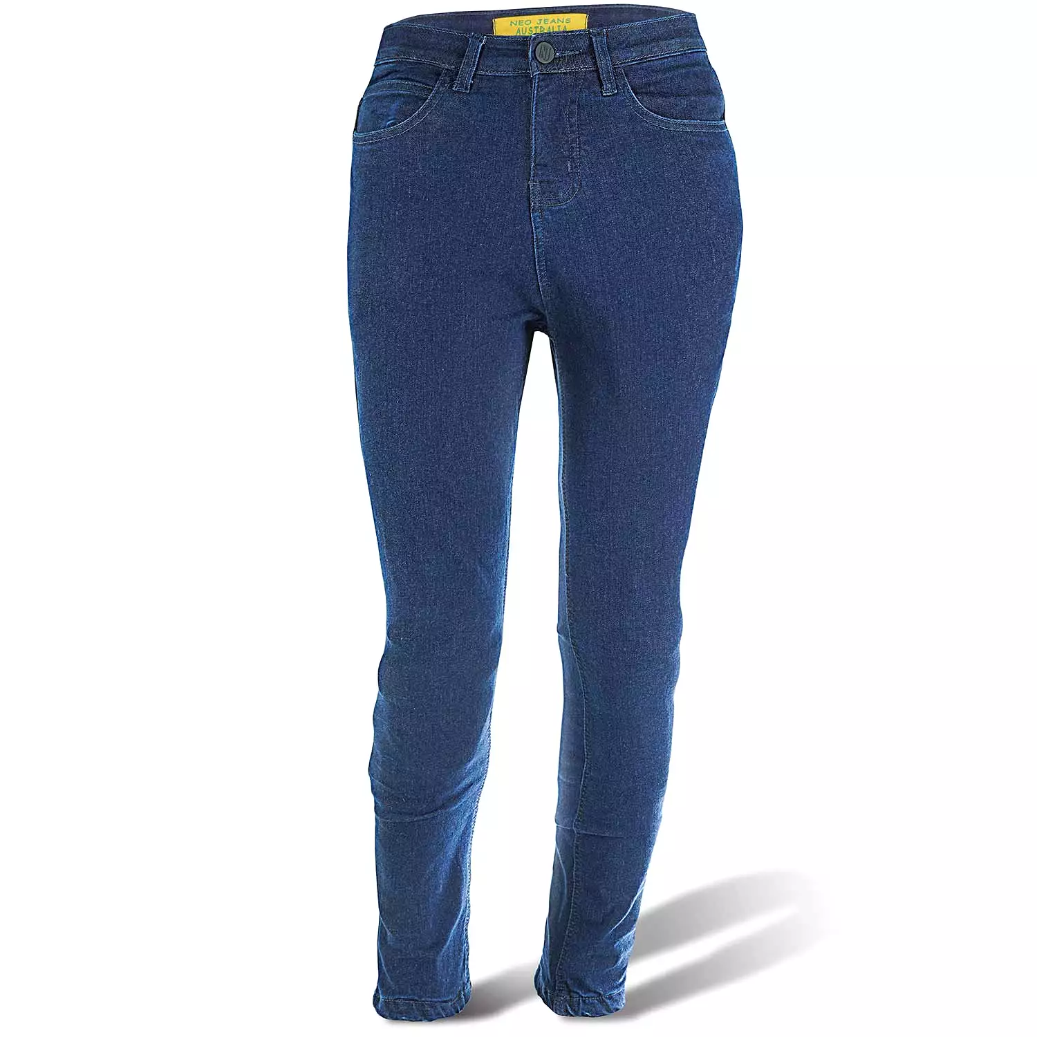 NEO WOMEN MOTORCYCLE JEANS – BLUE