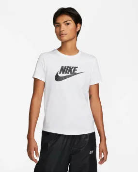 NIKE WOMEN'S SPORTSWEAR ESSENTIALS LOGO WHITE TEE