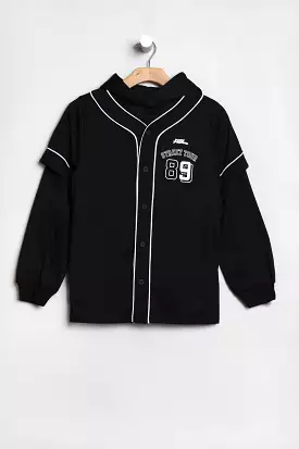 No Fear Youth Long Sleeve Baseball Jersey