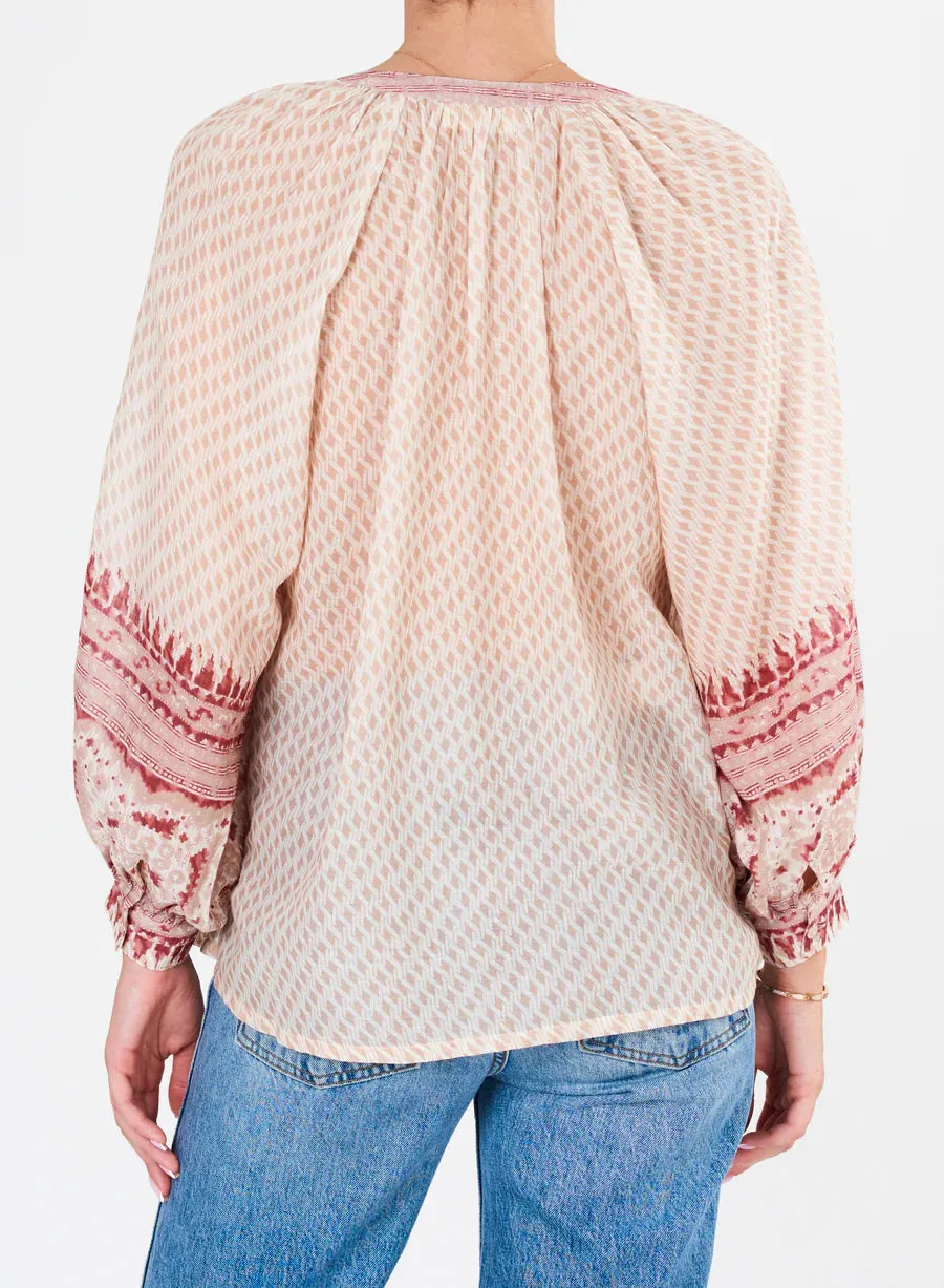 Ode  Long Sleeve Top -  Multi