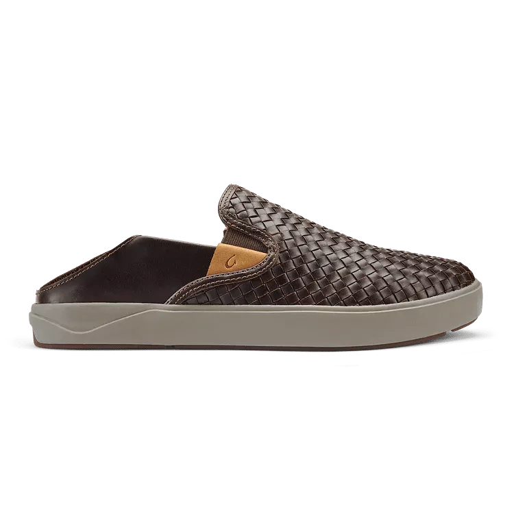 Olukai Men's Lae'ahi Lauhala - Dark Wood